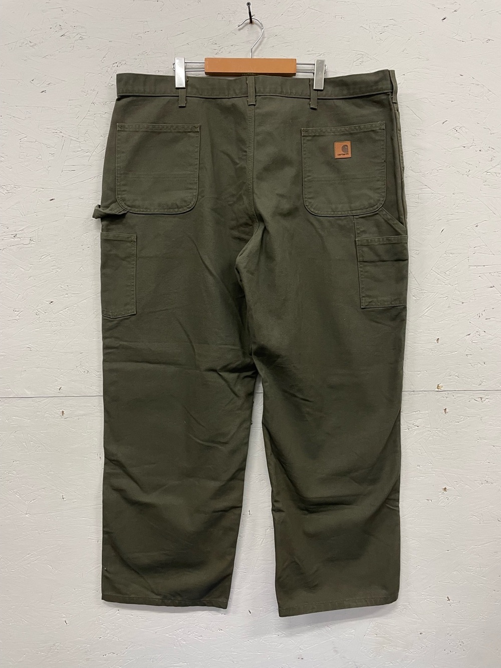 Carhartt B11 Washed Duck Work Dungarees in Moss Green, 42X30, Like New